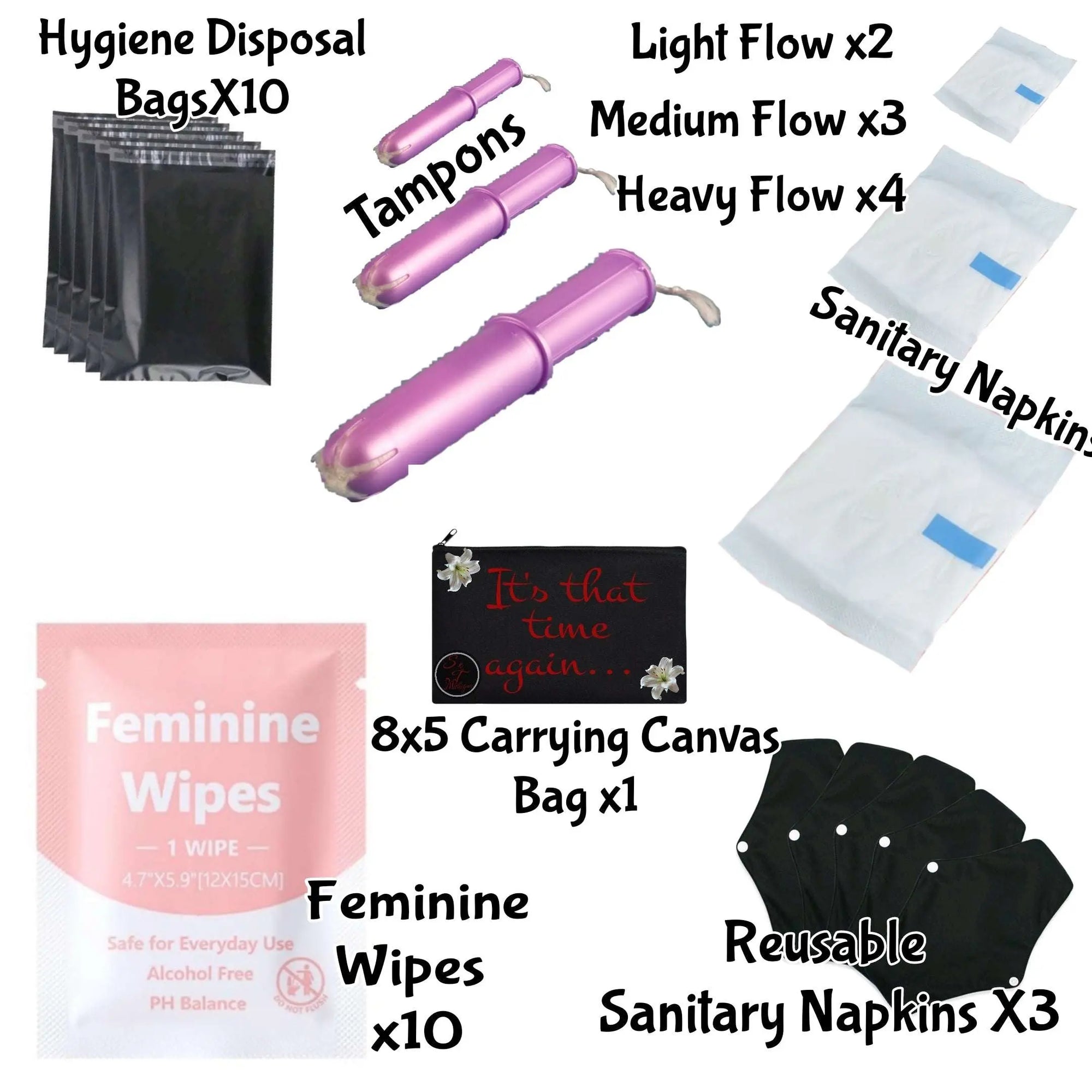72 Hour Menstrual Cycle Bag- Bloody Bag Business My Store