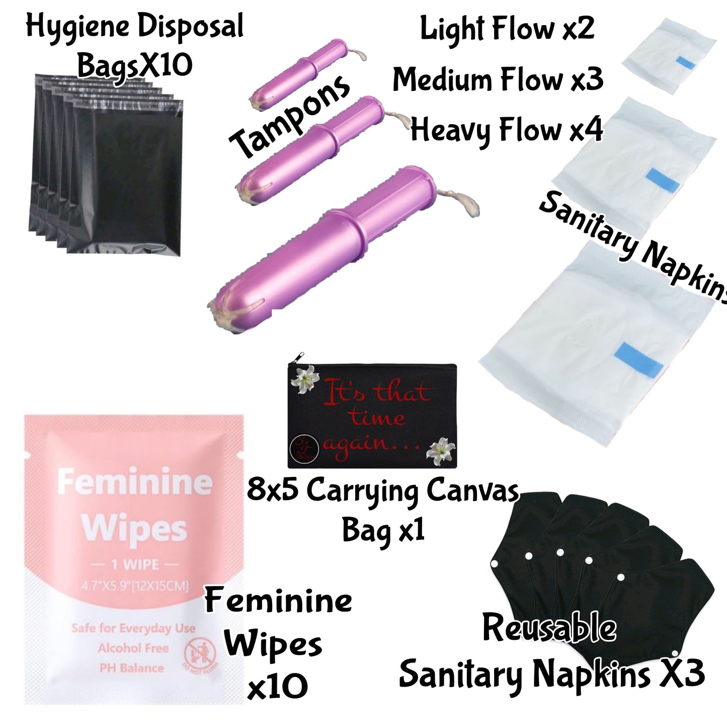 72 Hour Menstrual Cycle Bag- Bloody Bag Business My Store